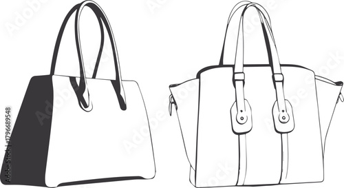 vector illustration of shopping bags