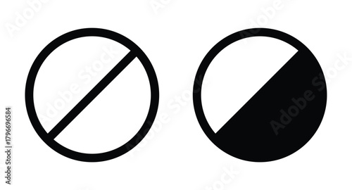 Conceptual Representation of Binary Choices Using Simple Circular Icons