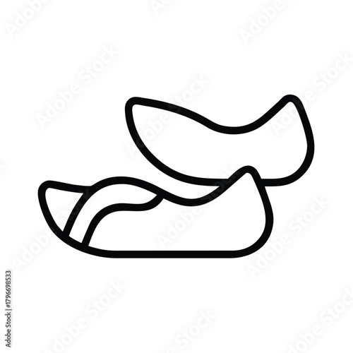 Under eye patch hydrogel icon outline style vector