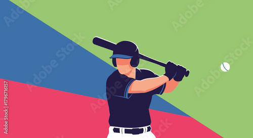 Swing Batter Up The Thrill of Baseball in Vector Illustration
