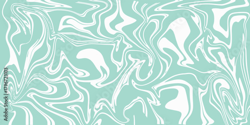 Mint green abstract marble fluid pattern background. Modern swirling texture ideal for creative design projects and decorative layouts. Smooth artistic backdrop perfect .