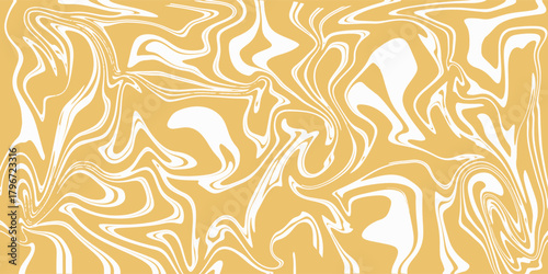 Gold marble swirl background creates a modern abstract texture. Elegant fluid pattern adds stylish artistic flair. Perfect decorative design for branding, print, or digital projects.