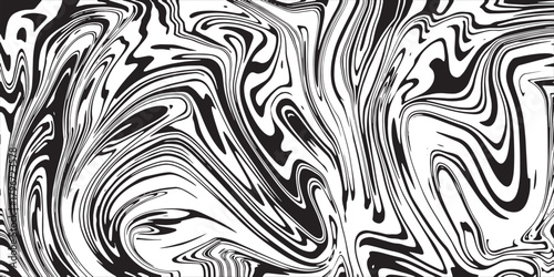 Black and white marble swirl pattern creates a bold modern abstract background. This fluid texture design adds artistic movement to any project. Perfect for wallpapers, prints, and graphic layouts. 