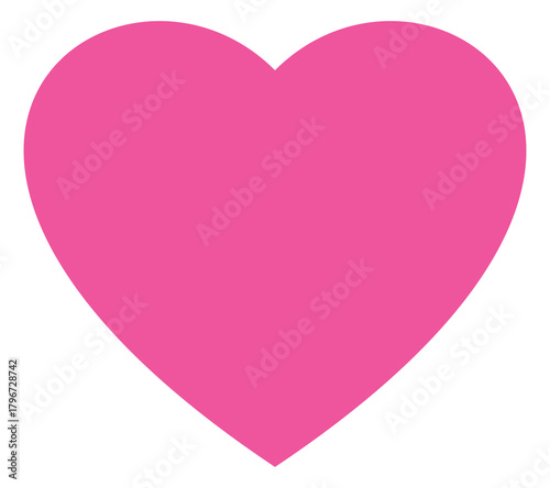 Free Download Pink heart. Isolated vector illustration, transparent PNG version. - GFXLoad