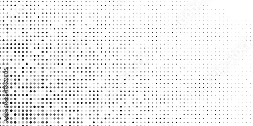 Dotted abstract halftone gradient texture. Vanishing polka dot background. Repeating dots gradation pattern simple design abstract
