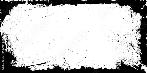 Dusty and grainy old stained abstract Rough distressed grunge border with worn textured edges for creative vintage design backgrounds.