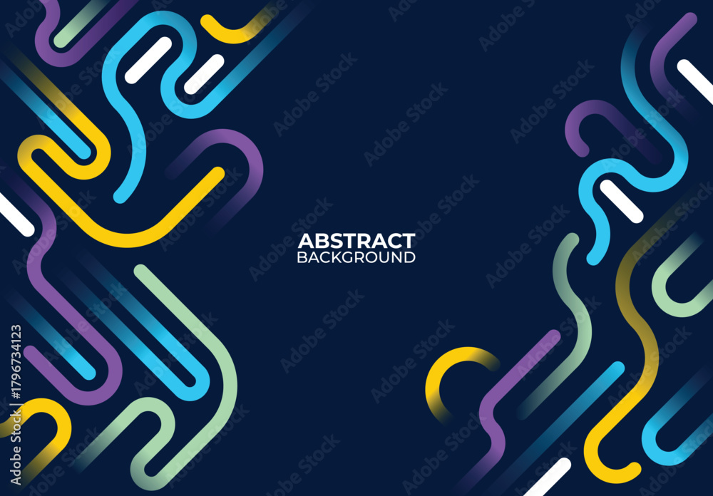 Obraz premium Banner design for seminar event, abstract geometric background design, business background