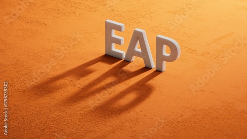 eap questions and answers on shadow of 3d charcaters.close up of shadow of 3d charcaters,Business Concept.3D rendering.