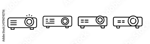 Modern projector illustration vector scalable technology concept
