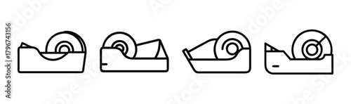 Simple tape dispenser icon vector illustration scalable graphic design