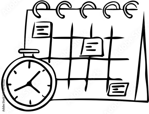Schedule Management A Visual Representation of Time, Planning, and Deadlines in Business Context