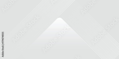 background design with diagonal line pattern in grey colour. Vector white horizontal template for business banner, formal invitation backdrop, luxury.
