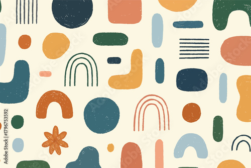  Abstract Geometric Shapes Pattern
