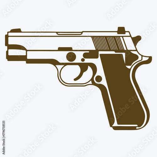 Handgun Vector Illustration