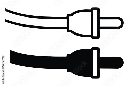 Essential vehicle safety seatbelt buckle icon in outline and solid graphic styles