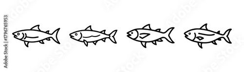 Vector illustration of a majestic tarpon fish with scalable eps format
