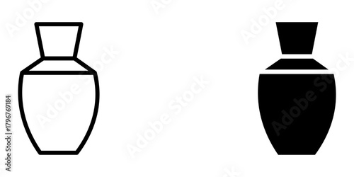 perfume bottle icon graphic aicon vector