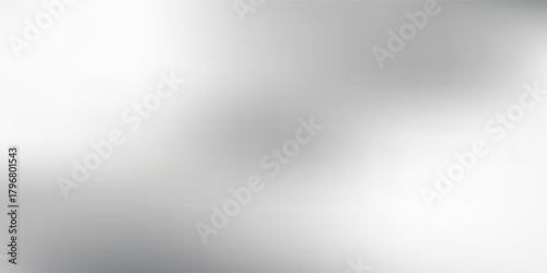 Silver background with metal mirror texture. Chrome gradient surface with simple abstract light ball.