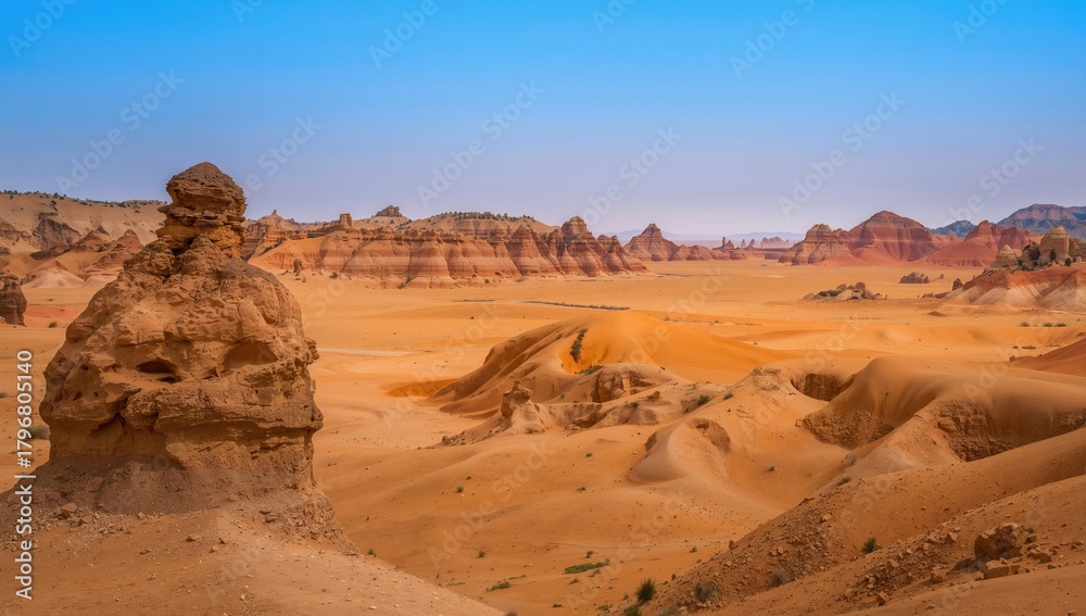 Naklejka premium The camel-shaped fairy chimney in a unique valley, erosion risk
