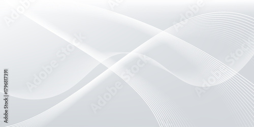 Abstract geometric white and gray color background. Vector, illustration.