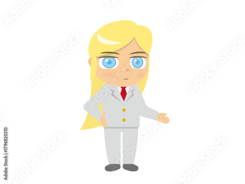 裕福そうな金髪長髪の男性