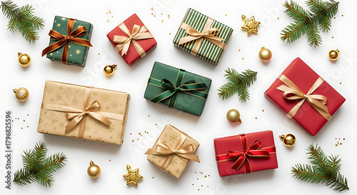 Wallpaper Mural set of christmas gifts Torontodigital.ca