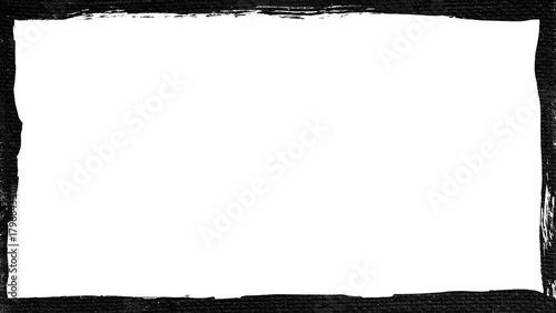 Distressed Grunge Frame with Rough Black Border