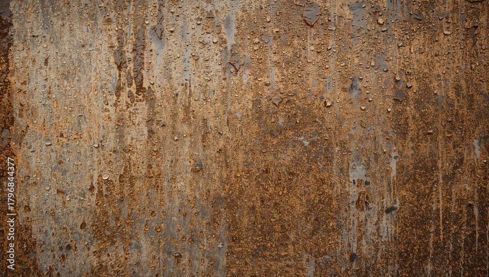 Naklejka premium Rain-soaked wall textures with stains, reflecting erosion risk