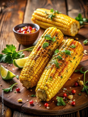 Savor the Flavor of Summer Grilled Corn on the Cob with Herbs and Spices Smothered in a Zesty Blend