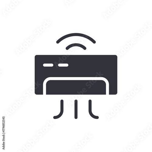 Smart Air Conditioner Technology Cooling System Symbol