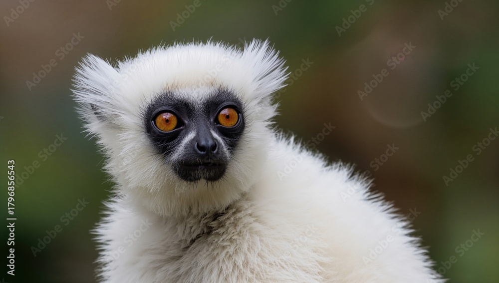Obraz premium Sifakas perched on branches, showcasing their natural habitat, preservation