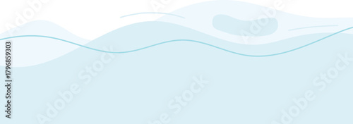 Wave decoration aesthetic hand drawn