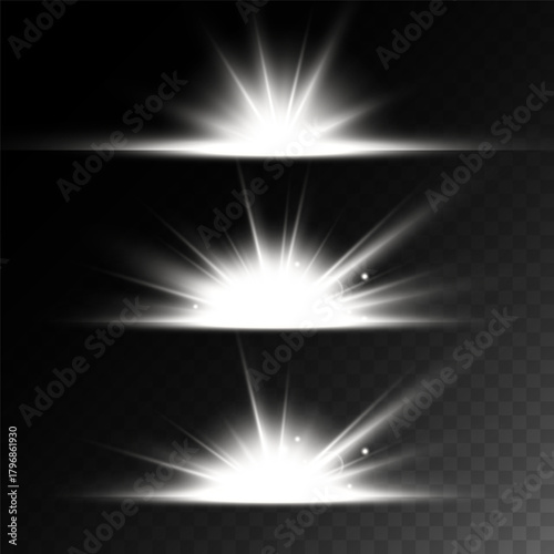 Lens Flare, light glow effect. sun or realistic shining star with backlight effect.
bokeh glitter and sparkles or sparkles on transparent background.
