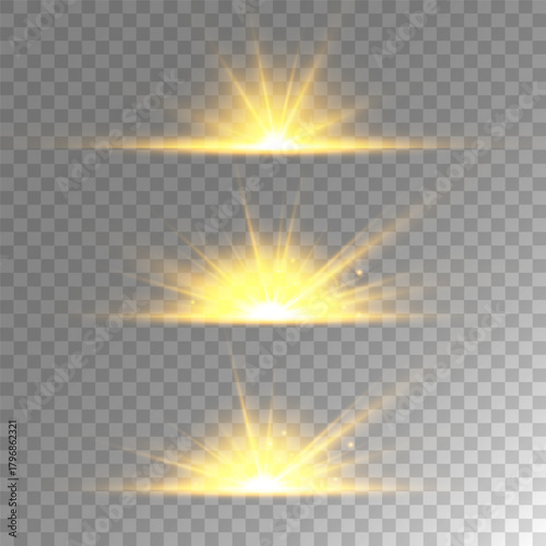Lens Flare, light glow effect. sun or realistic shining star with backlight effect.
bokeh glitter and sparkles or sparkles on transparent background.
