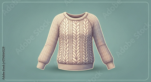 Buy cable knit sweater women's fashion long sleeve warm winter clothing apparel cozy knitwear outfit style 100
