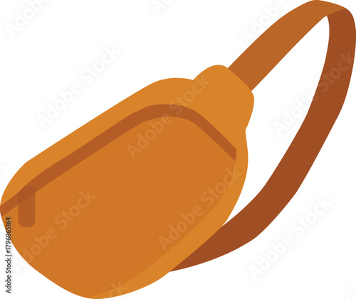 Tan crossbody sling bag