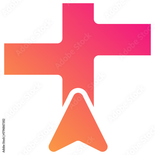 gps gradient fill icon
