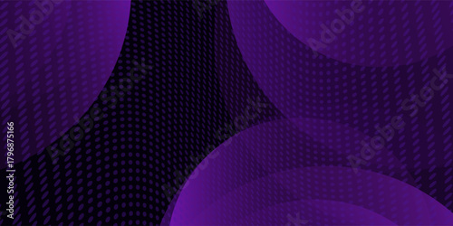 Simple background made of halftone dots and curved lines in dark purple colors modern nice good abstract