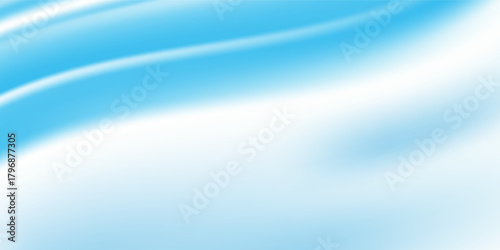 PrintAbstract Blue Wave Background Template Vector, Blue Background with Soft Wave and Gradient Design