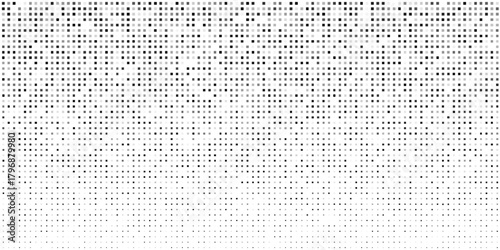 Vector gradient texture. Vanishing polka dot background. Repeating dots gradation modern abstract simple