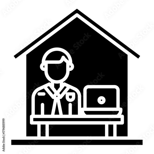 Work From Home Vector Icon