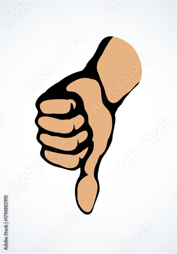 Human male fail valid vote accept attitude arm mark. Line black drawn super okay media logo well ok signal pictogram concept design retro art cartoon graphic sketch nice quality style white text space