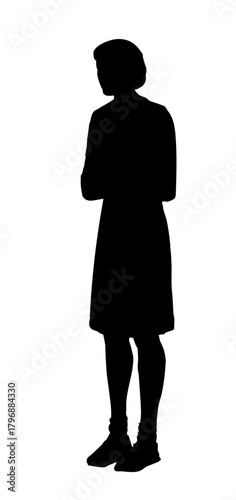 Vector drawing. Man in ancient dress