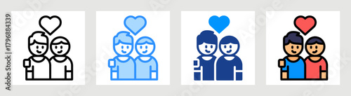 Friendship Icon Collection Set Multiple Style