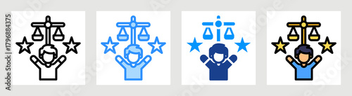 Human Dignity Icon Collection Set Multiple Style