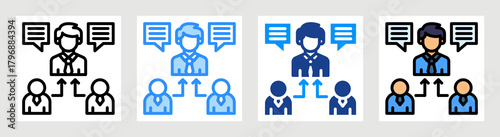 Representative Icon Collection Set Multiple Style