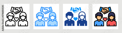 Human Relationships Icon Collection Set Multiple Style