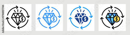 Value Stream Icon Collection Set Multiple Style