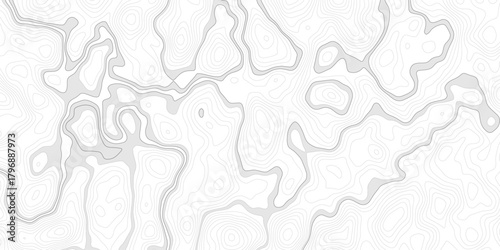 White wave paper curved reliefs abstract background, Abstract topographic contours map background,  topography line map. Vintage outdoors style. World map Template. Stock vector