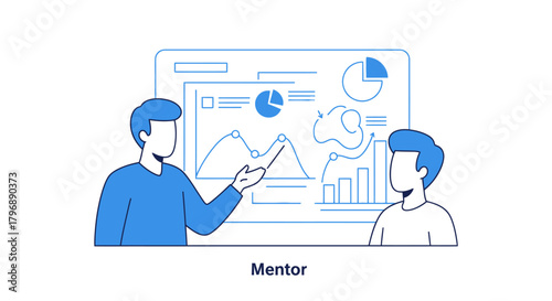 Business Coaching Illustration: Mentorship and Guidance in Data Analysis and Strategy